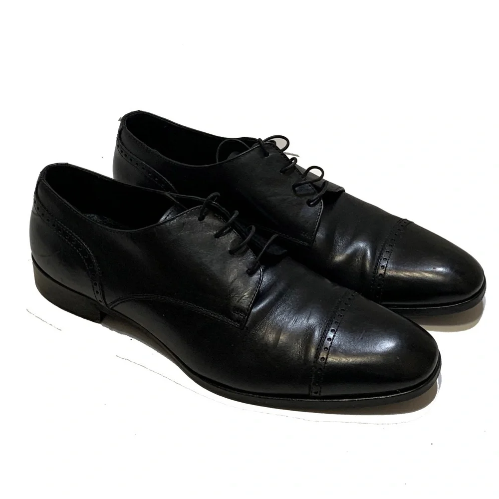 10.5 / Ermenegildo Zegna Leather Oxford shoes